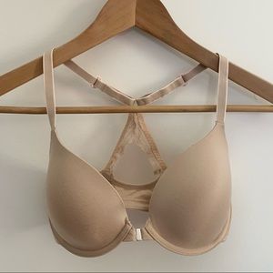 Betsey Johnson Racerback Bra Nude 30DD NWOT